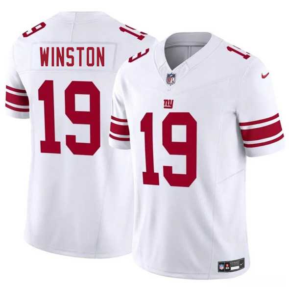 Men & Women & Youth New York Giants #19 Jameis Winston White 2025 F.U.S.E. Vapor Untouchable Limited Stitched Jersey